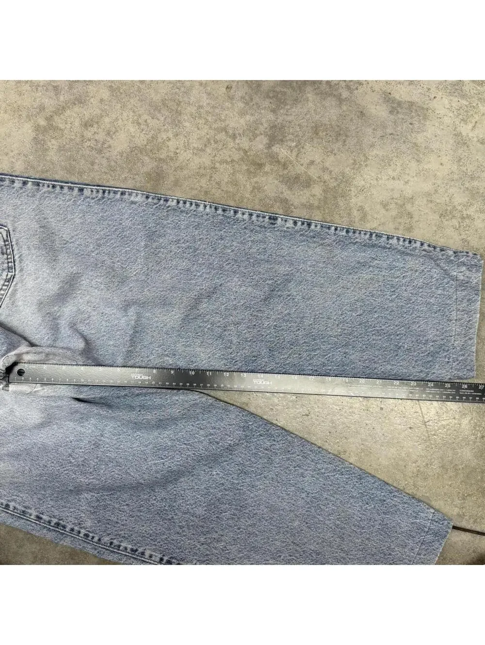 vintage levis silver tab made in usa relaxed baggy fit faded blue jeans